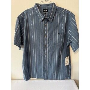 BILLABONG SUNDAYS JACQUARD BUTTON UP SHIRT XL NWT